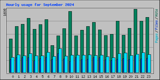 Hourly usage for September 2024