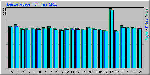 Hourly usage for May 2021